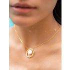 Gold Plated Handcrafted Brass Necklace