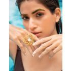 Gold Plated Handcrafted Brass Ring