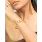 Gold Plated Handcrafted Brass Bracelet