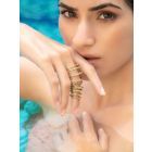 Gold Plated Handcrafted Brass Ring