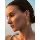 Gold Plated Handcrafted Brass Earrings
