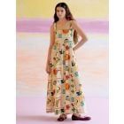 Yellow Printed Poplin Dress