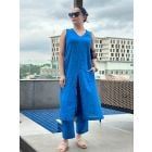 Blue Cotton Kurta with Pants- Set of 2