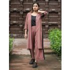 Brown Cotton Co-ord Set - Set of 2