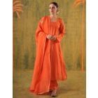 Orange Silk Suit - Set of 3