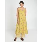 Yellow Printed Cotton Kurta with Pants - Set of 2