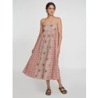 Beige Printed Cotton Dress