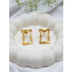 Gold Plated Handcrafted Brass Earrings