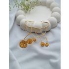 Gold Plated Handcrafted Brass Ear Cuff