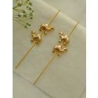 Gold Plated Handcrafted Brass Ear Cuffs