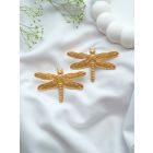 Gold Plated Handcrafted Brass Earrings