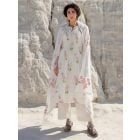 White Pink Hand Painted Cotton Suit- Set of 3