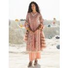Light Pink Printed Chanderi Suit - Set of 3