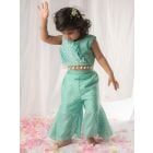 Sea Green Printed Muslin Co-ord Set- Set of 2