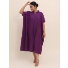 Purple Cotton Kaftan