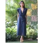 Dark Blue Linen Dress