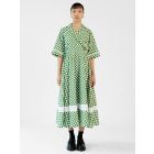 Green Checkerd Cotton Dress