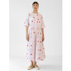 Red White Printed Cotton Dress