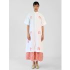 White Embroidered Cotton Kurta with Skirt- Set of 2