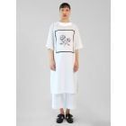 White Embroidered Cotton Kurta with Pants- Set of 2