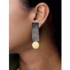 Dual Toned Handcrafted Brass Earrings