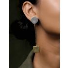 Dual Toned Handcrafted Brass Earrings