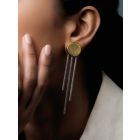Dual Toned Handcrafted Brass Earrings