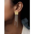 Dual Toned Handcrafted Brass Earrings
