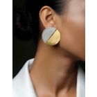 Dual Toned Handcrafted Brass Earrings