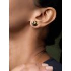 Gold Toned Handcrafted Brass Earrings