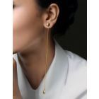 Gold Toned Handcrafted Brass Earrings