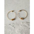 Gold Toned Handcrafted Brass Earrings