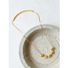 Gold Toned Handcrafted Brass Necklace
