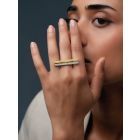 Dual Toned Handcrafted Brass Ring
