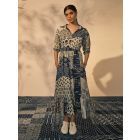 Indigo Patchwork Cotton Dress