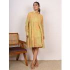 Yellow Printed Cotton Dress
