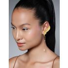 Gold Plated Handcrafted Brass Earrings