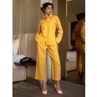 Yellow Cotton Co-ord Set - Set of 2