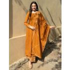 Brown Cotton Suit - Set of 3