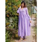 Lavender Cotton Suit - Set of 3