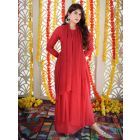 Red Cotton Suit - Set of 3
