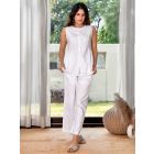 White Cotton Co-ord Set - Set of 2