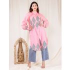 Pink Hand Block Printed Cotton Tunic