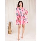 Pink Hand Block Printed Cotton Dress