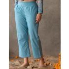 Blue Cotton Pants