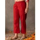 Red Cotton Pants