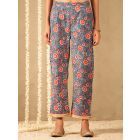 Blue Hand Block Printed Cotton Pants