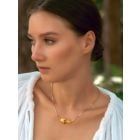 Gold Plated Handcrafted Brass Necklace