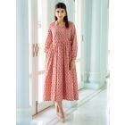 Pink Hand Block Printed Cotton Dress