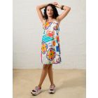 Multicolor Printed Poplin Dress